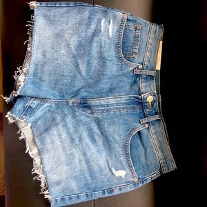 UNIGLO-Women’s High Rise Distressed Denim Shorts